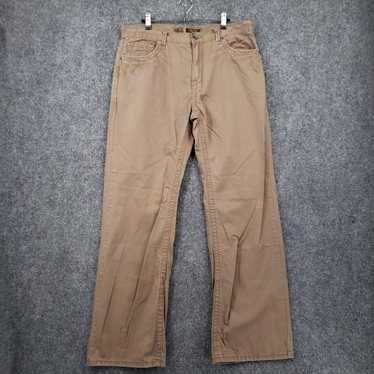 Bke BKE Buckle Tyler Jeans Mens 34x33 Brown Strai… - image 1