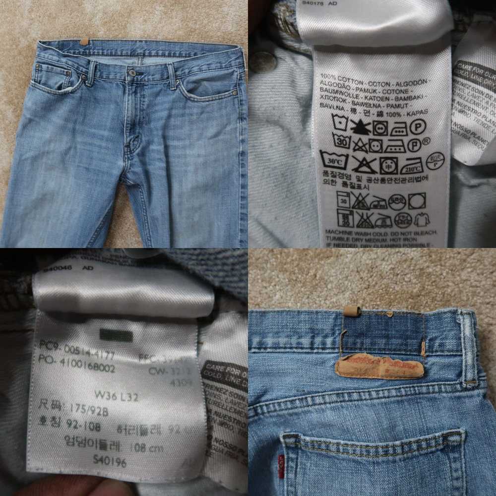 Levi's Levi’s 514 Slim Straight Jeans Men's 36x32… - image 4