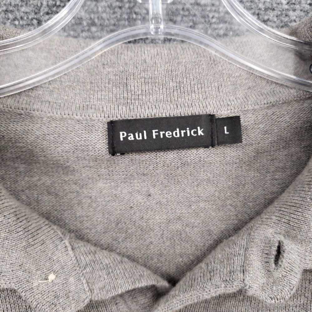 Vintage Paul Fredrick Polo Shirt Mens L Large Gra… - image 3
