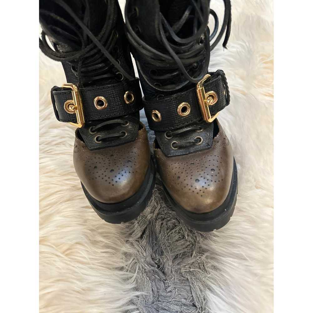 Burberry Leather lace up boots - image 2