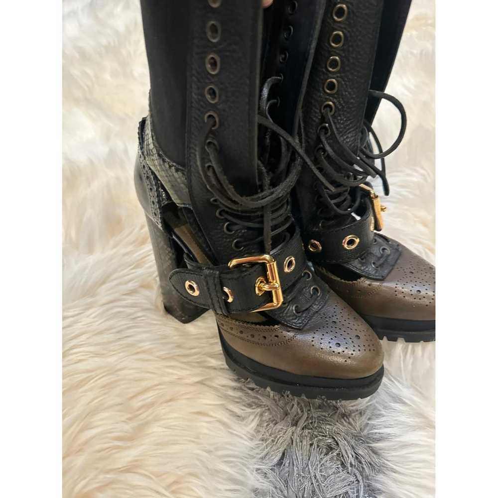 Burberry Leather lace up boots - image 3