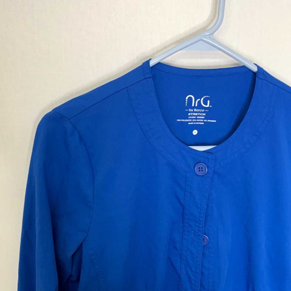 Vintage NRG By Barco Womens Blue Long Sleeve Butt… - image 3