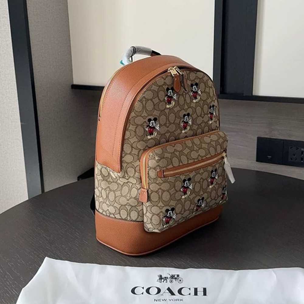 New NWT Disney X Coach West Backpack In Signature… - image 3