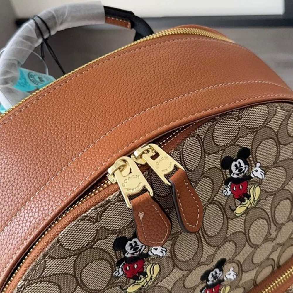 New NWT Disney X Coach West Backpack In Signature… - image 4