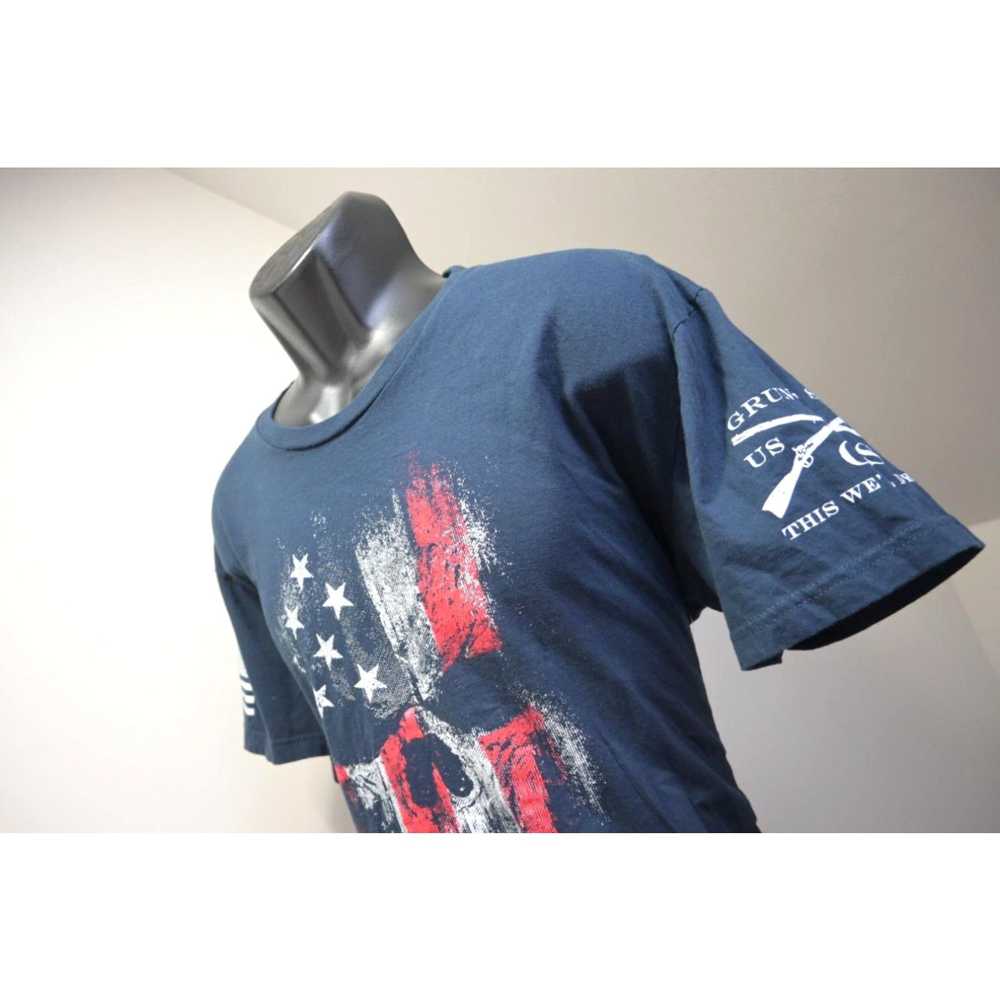 Vintage Grunt Style USA American Flag Tee Shirt S… - image 2