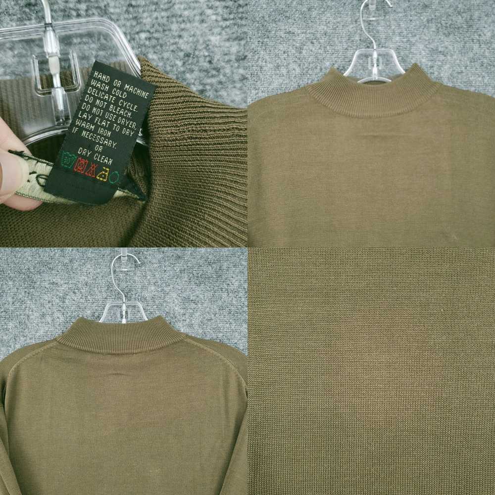Vintage Kevoman Sweater Mens M Medium Green Pullo… - image 4