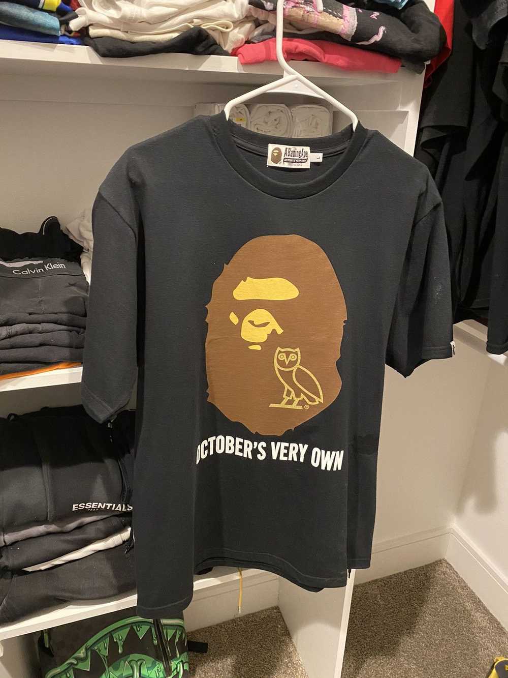 Bape × Octobers Very Own Bape x OVO Ape Head Tee - image 1