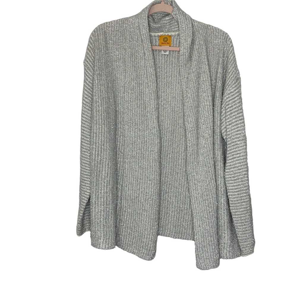 Vintage Ruby Rd Womens Gray Long Sleeve Open Fron… - image 1