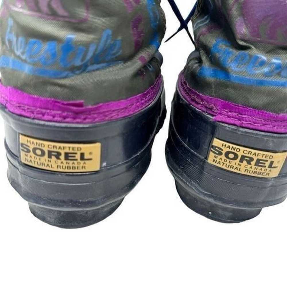 SOREL Freestyle Snow Boots Felt Liner vintage 90s… - image 6