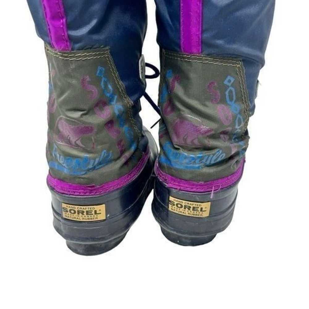 SOREL Freestyle Snow Boots Felt Liner vintage 90s… - image 7