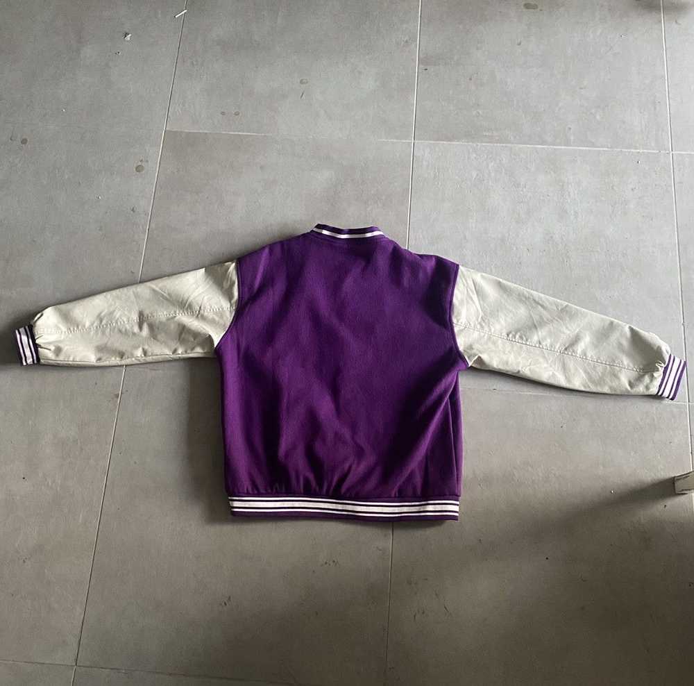 Streetwear Purple bones Men’s varsity jacket - image 2