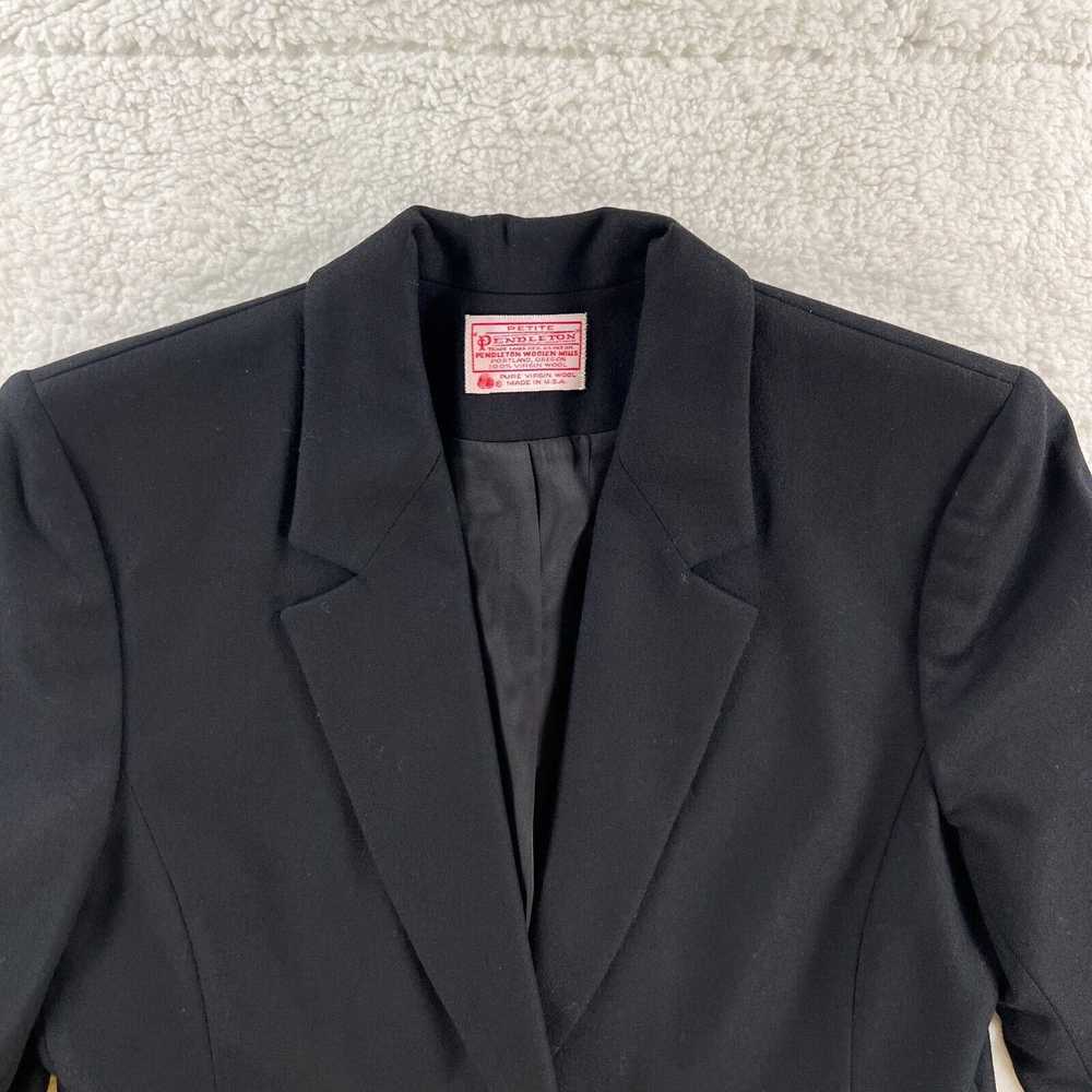 Pendleton Pendleton Petite Black Blazer Women siz… - image 4