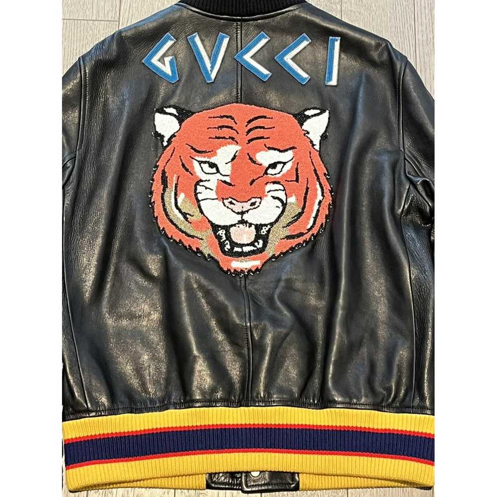 Gucci Leather jacket - image 9