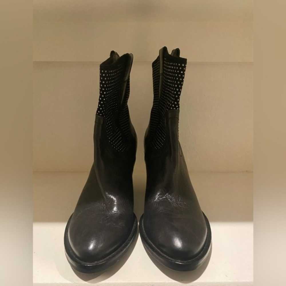 Janet & Janet black studded ankle boots - image 2