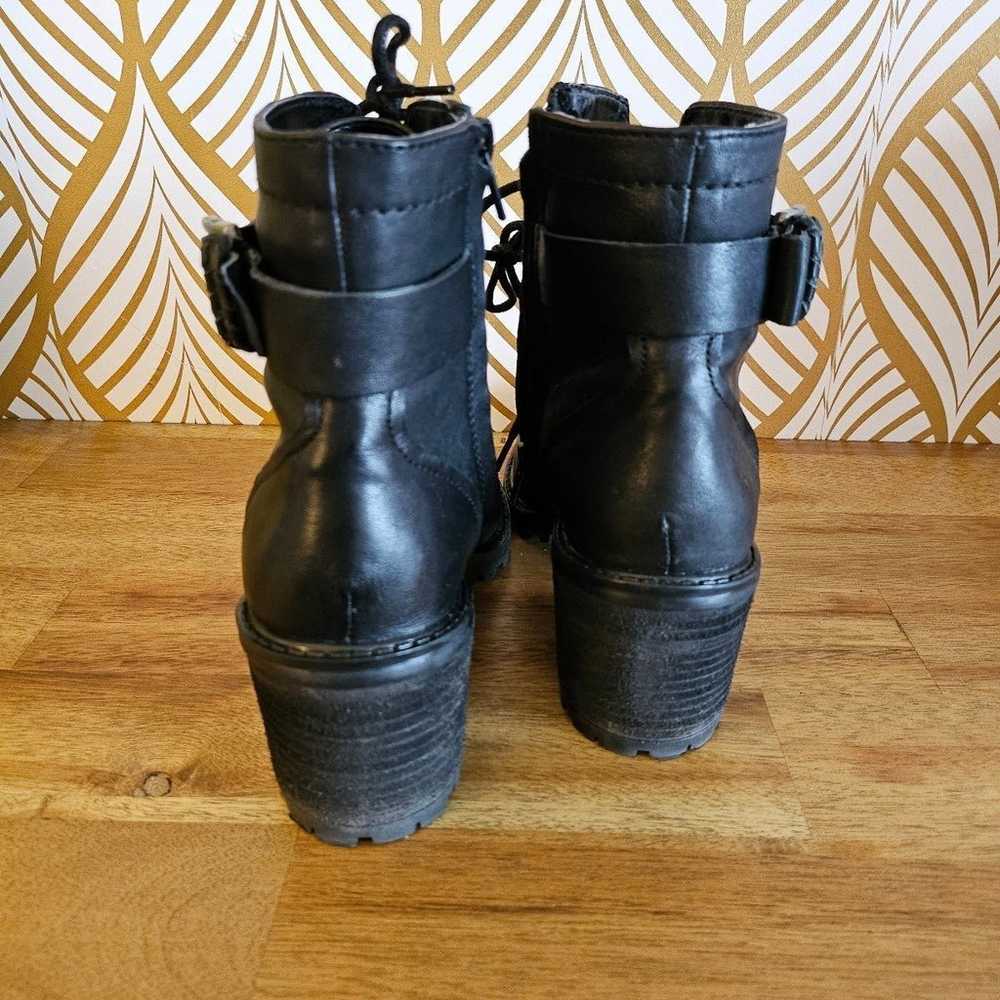 Zodiac Gemma Leather Military Combat Moto Boots - image 8