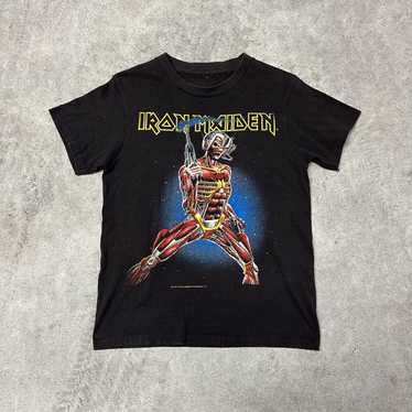 Band Tees × Vintage Vintage 1987 Iron Maiden Band… - image 1