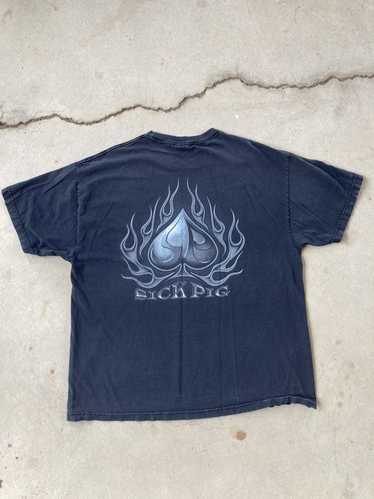 Tee Shirt Y2K Sick Pig Graphic Tee - image 1