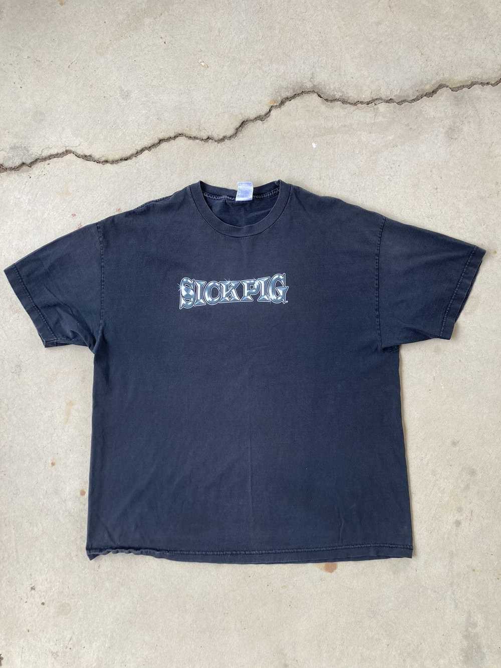 Tee Shirt Y2K Sick Pig Graphic Tee - image 2