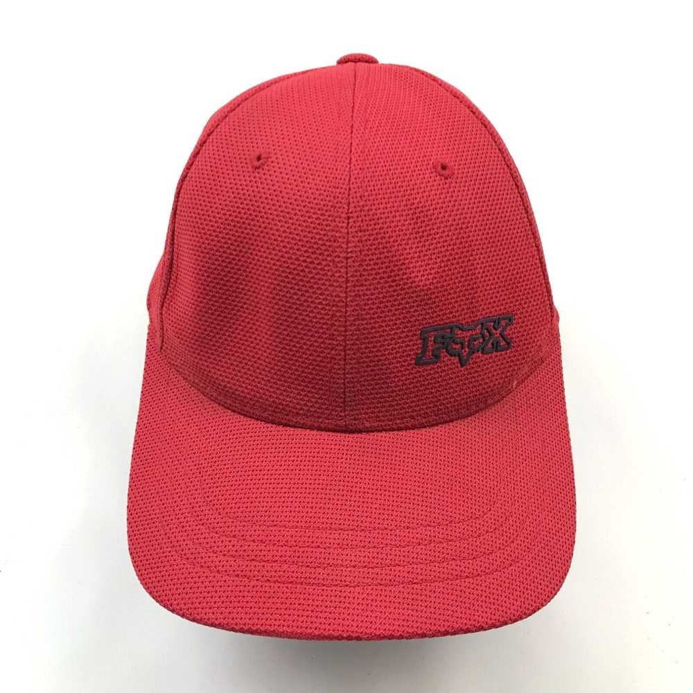 Vintage Fox Hat Cap FlexFit Embroidered Red Adult… - image 1