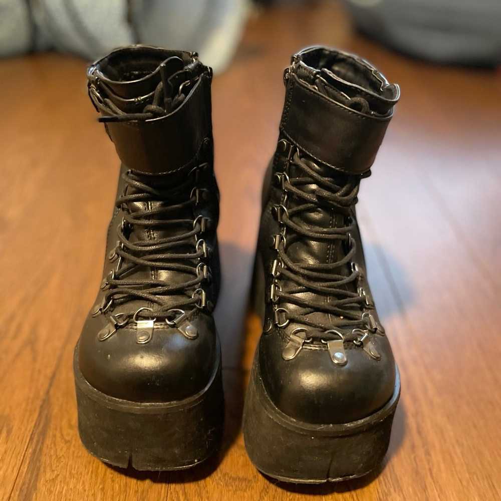 Demonia platform lace up boots - image 2
