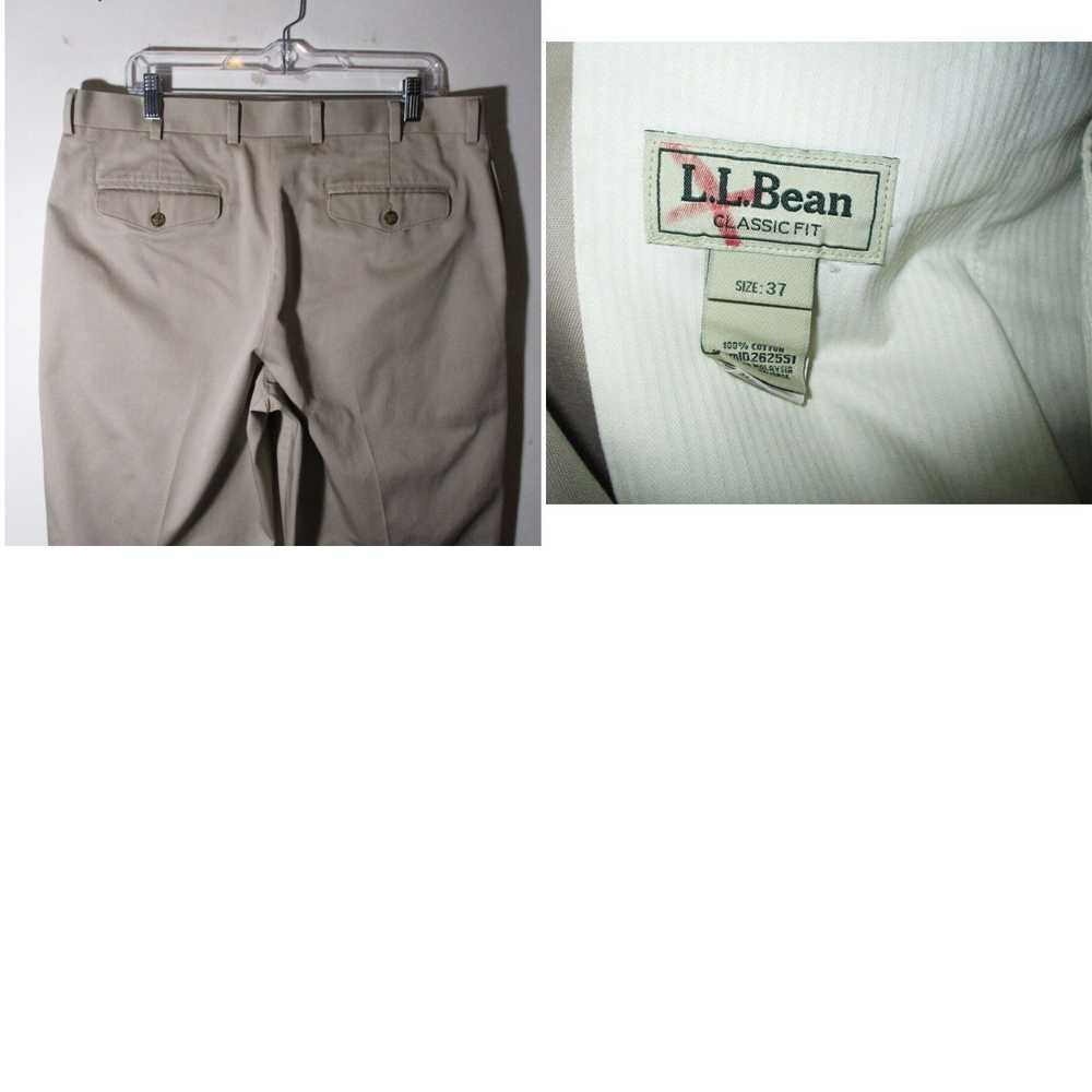 Vintage Men's L.L. BEAN Khaki Tan Khaki Chino Pan… - image 4