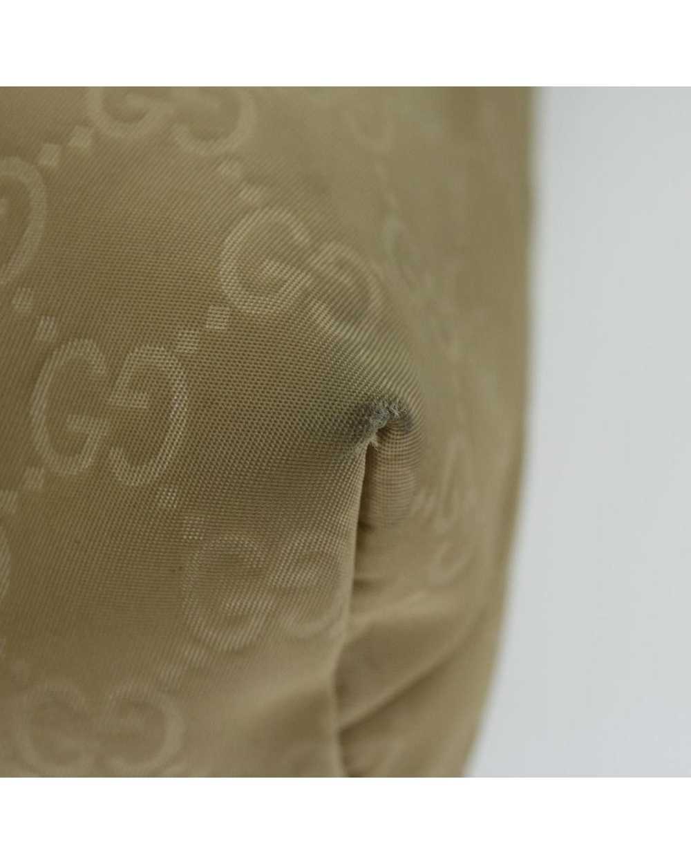 Gucci Beige Canvas Shoulder Bag with Iconic Logo … - image 10