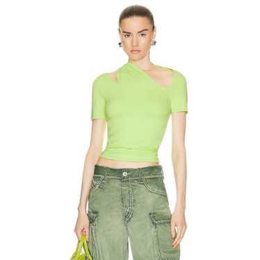 Helmut Lang Helmut Lang Slashed Top in Iguana - image 1