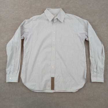 Billy Reid Billy Reid Shirt Mens Large White Blue… - image 1
