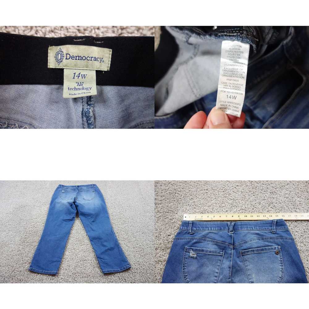 Vintage Democracy Jeans Womens 14 Petite Blue Ab … - image 4
