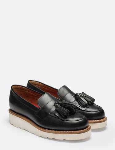 Grenson Black Grenson Clara platform loafers size 