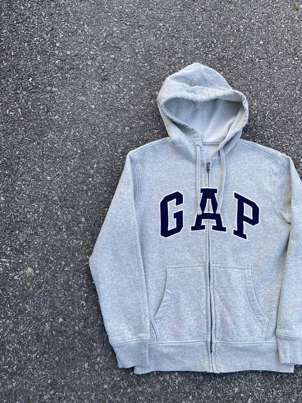 Gap × Streetwear × Vintage GAP boxy zip hoodie lo… - image 2