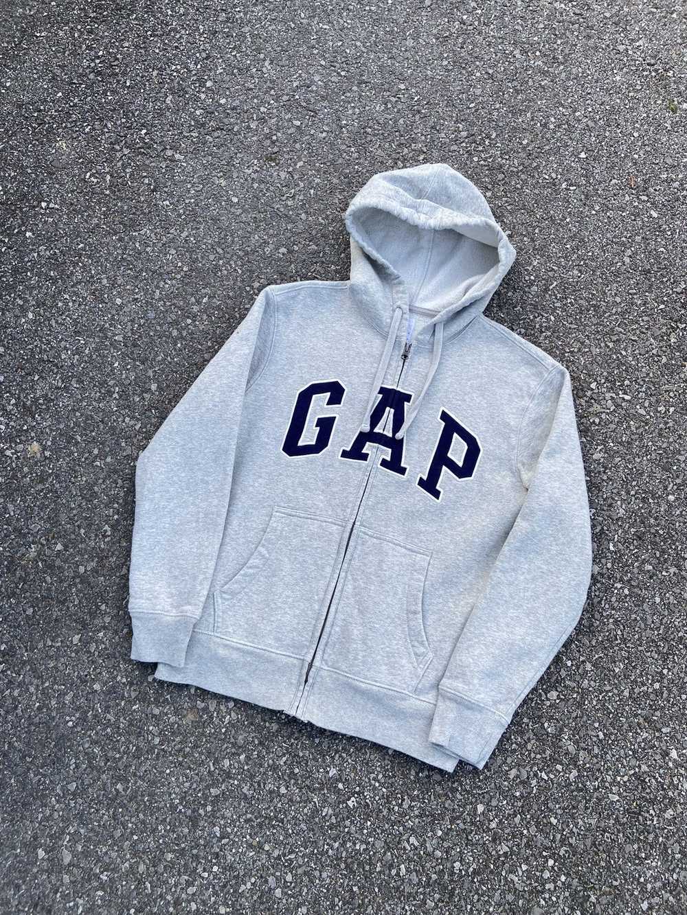 Gap × Streetwear × Vintage GAP boxy zip hoodie lo… - image 3