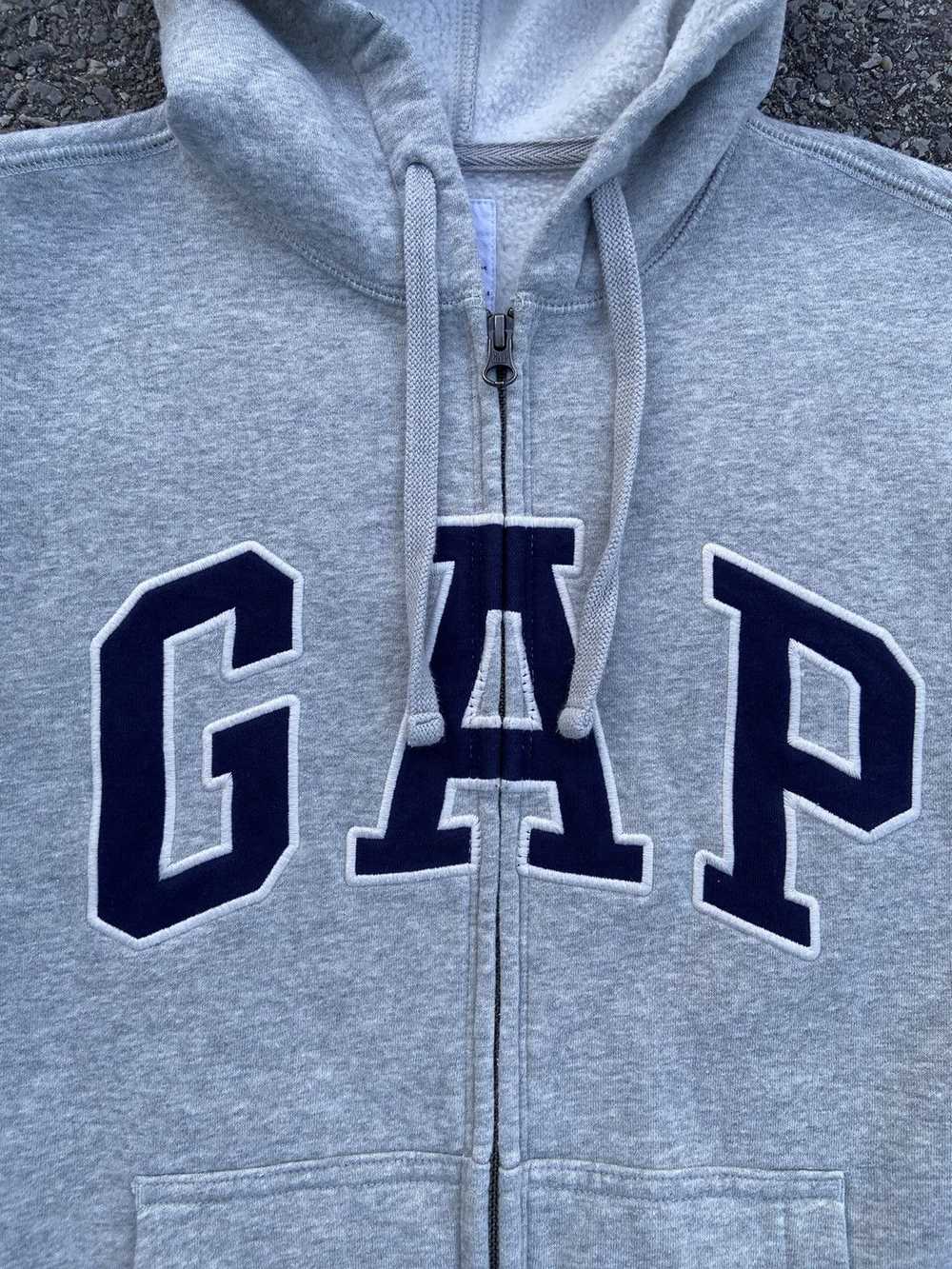 Gap × Streetwear × Vintage GAP boxy zip hoodie lo… - image 4