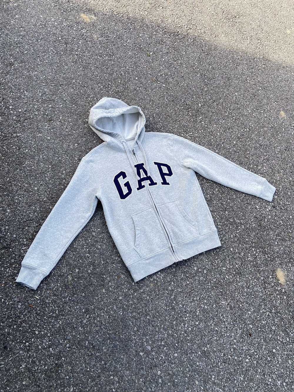 Gap × Streetwear × Vintage GAP boxy zip hoodie lo… - image 5