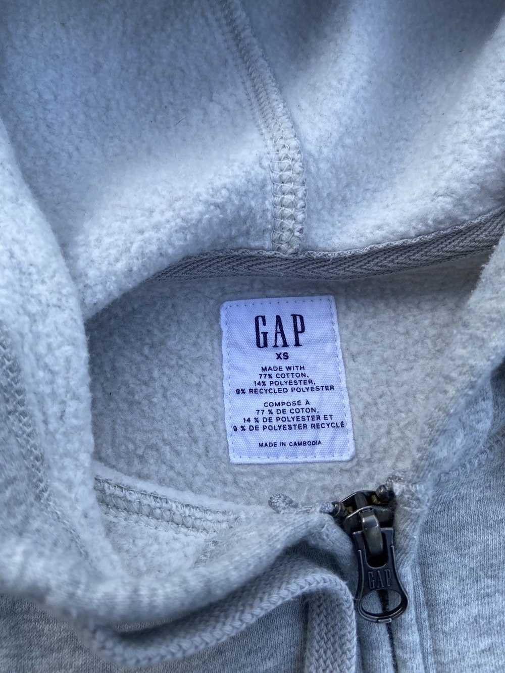 Gap × Streetwear × Vintage GAP boxy zip hoodie lo… - image 7