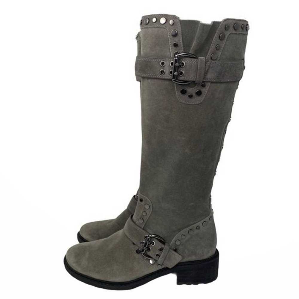 Sam Edelman NEW Deryn Grey Suede Stud Boots Size … - image 2