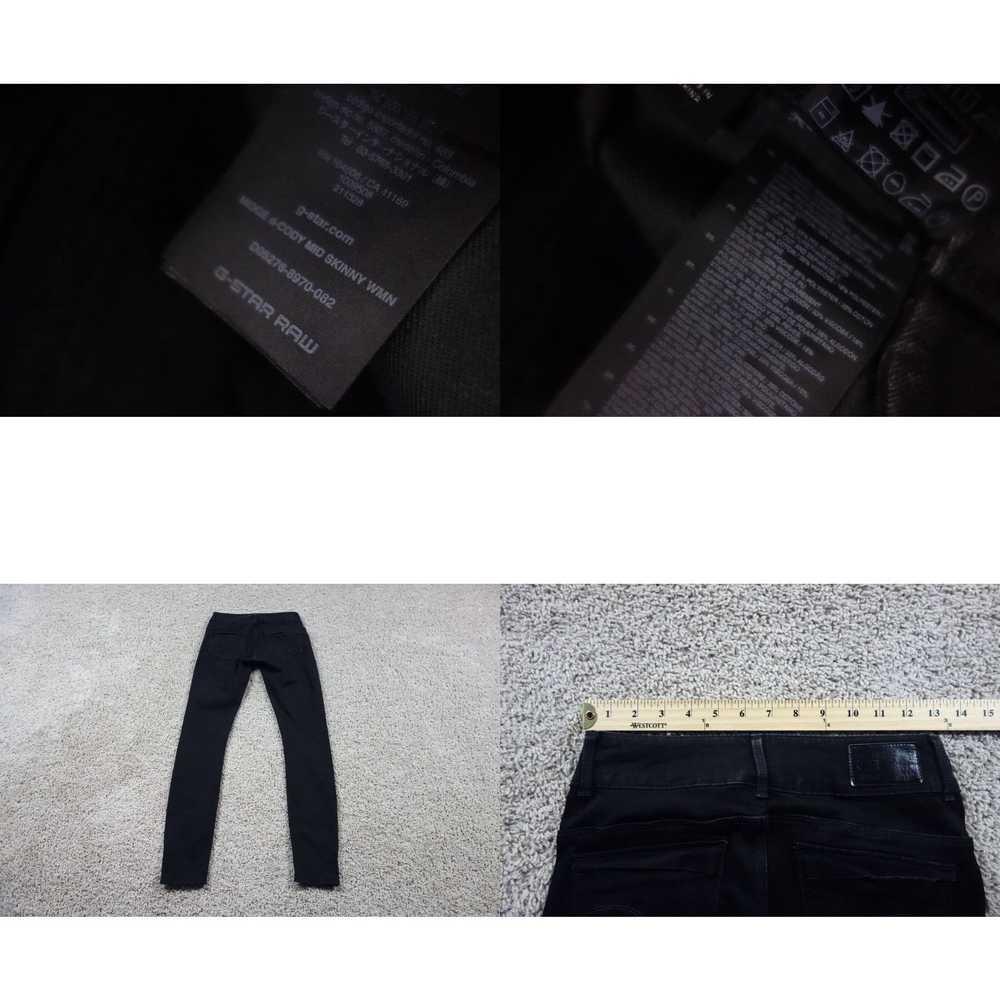 Vintage G Star Jeans Womens 26x32 Black Midge d-C… - image 4