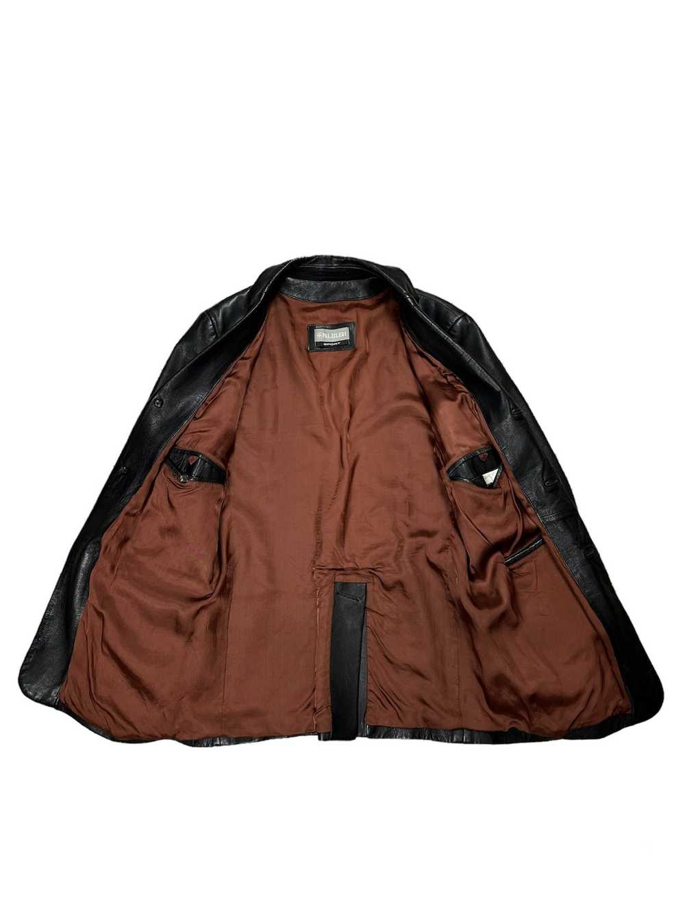 Leather Jacket × Pal Zileri × Vintage Genuine Lea… - image 3