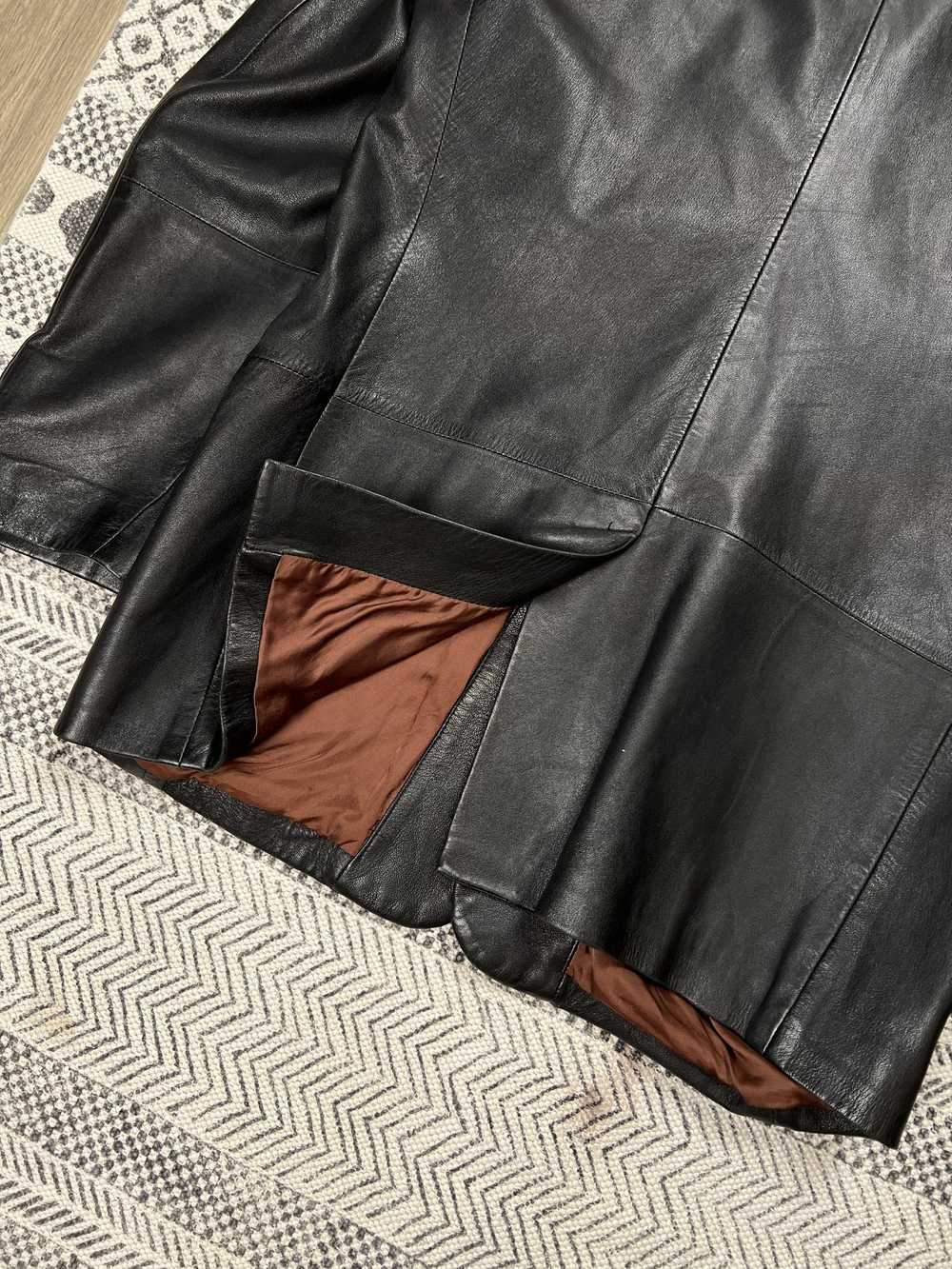 Leather Jacket × Pal Zileri × Vintage Genuine Lea… - image 6
