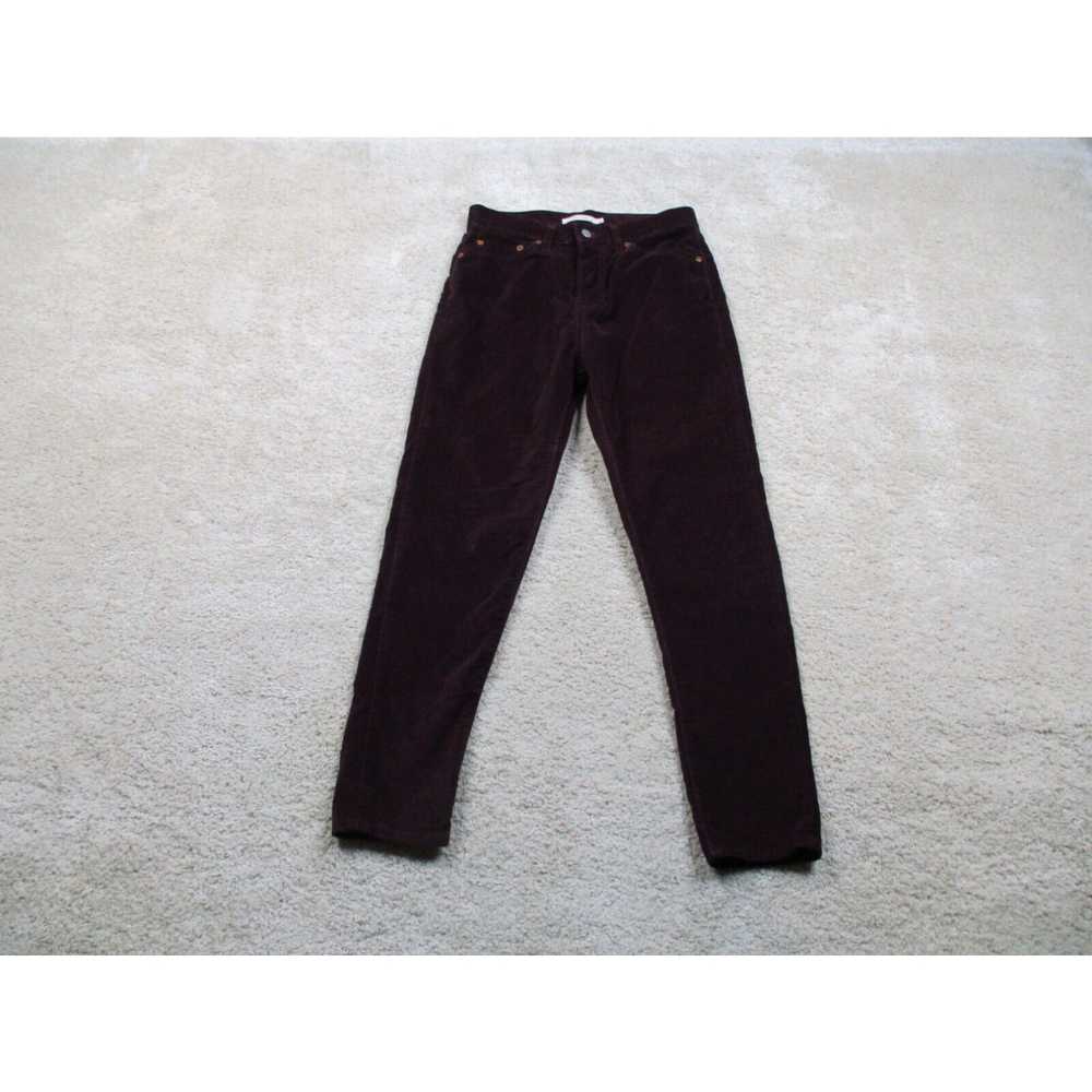 Levi's Levis Pants Womens 28 Red Maroon Wedgie Sk… - image 1