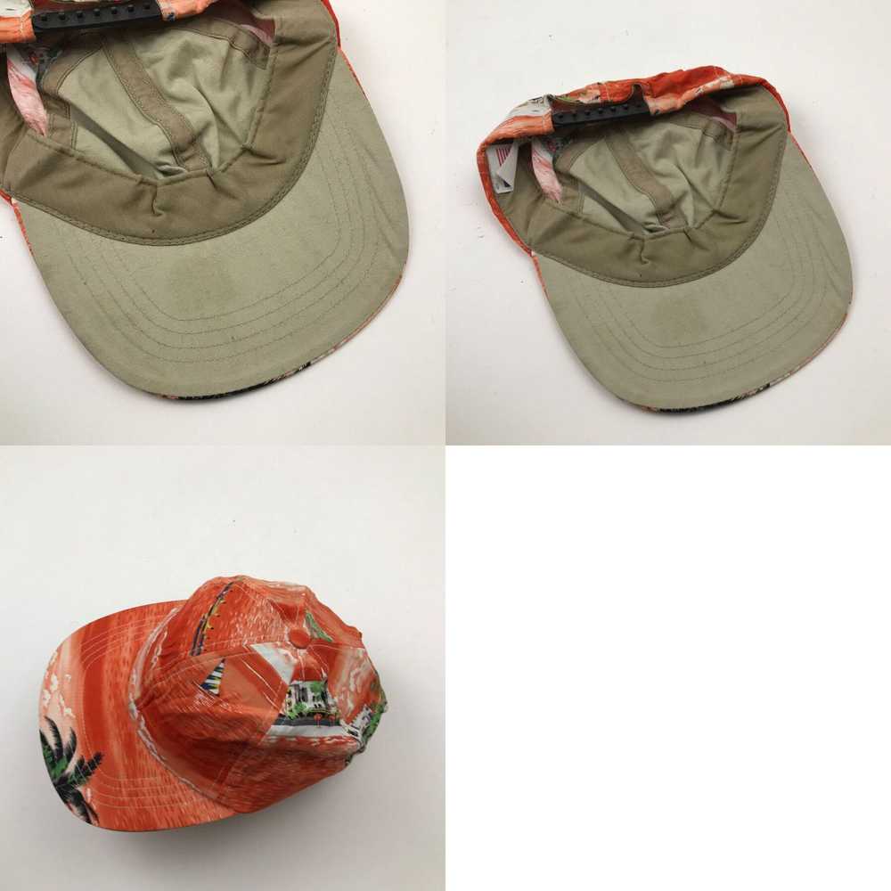 Vintage VINTAGE Tropical Hat Cap Snapback Orange … - image 4