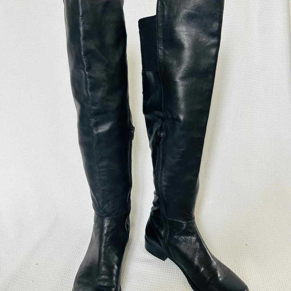 Stuart Weitzman Black Over-the-Knee Leather Boots… - image 4