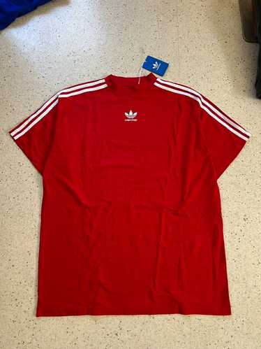 Adidas × Balenciaga Sz2 Red Striped Shirt