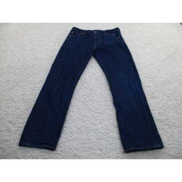 Levi's Levi's Jeans Mens 35x34 Blue 501 Button Fl… - image 1