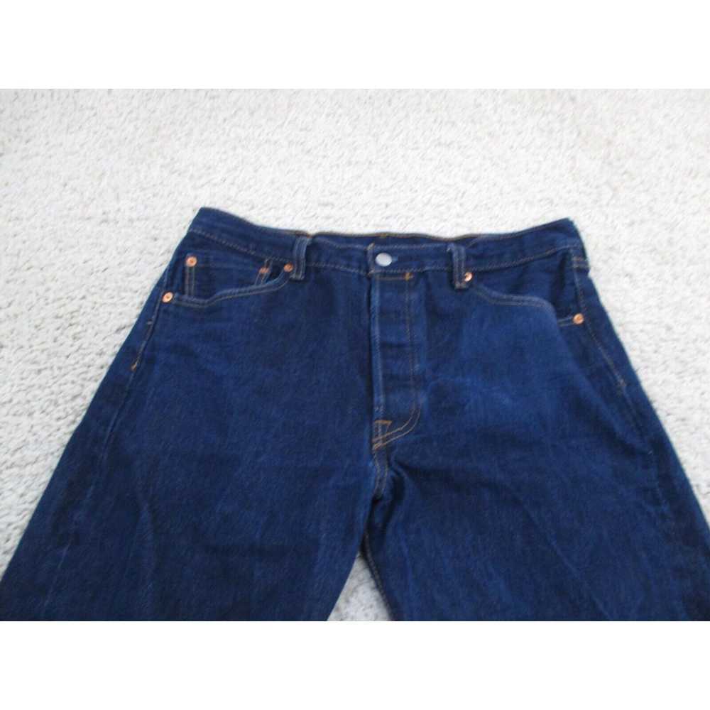 Levi's Levi's Jeans Mens 35x34 Blue 501 Button Fl… - image 2