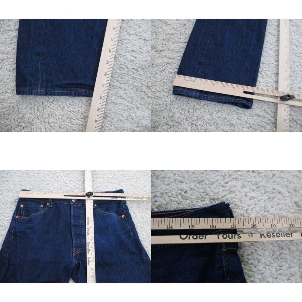 Levi's Levi's Jeans Mens 35x34 Blue 501 Button Fl… - image 4