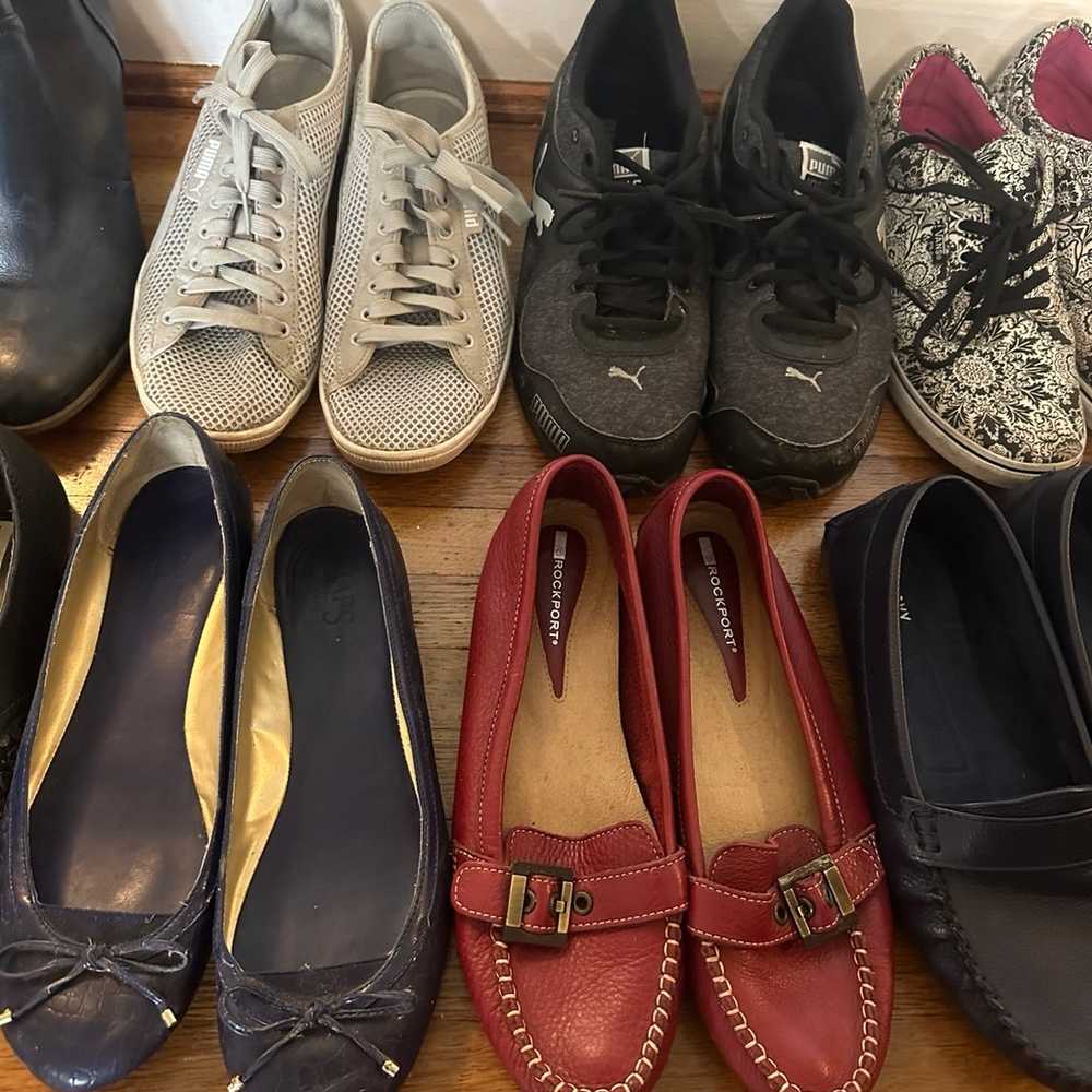 Lot of 11 pairs of womens shoes, size 9 - image 3