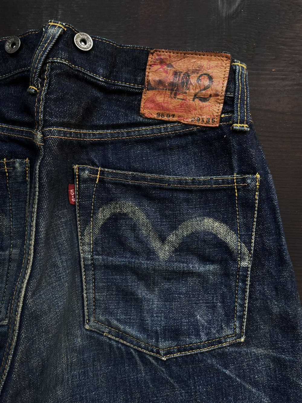 Evisu Evis 90s Hand Painted Seagull Selvedge Jeans - image 5