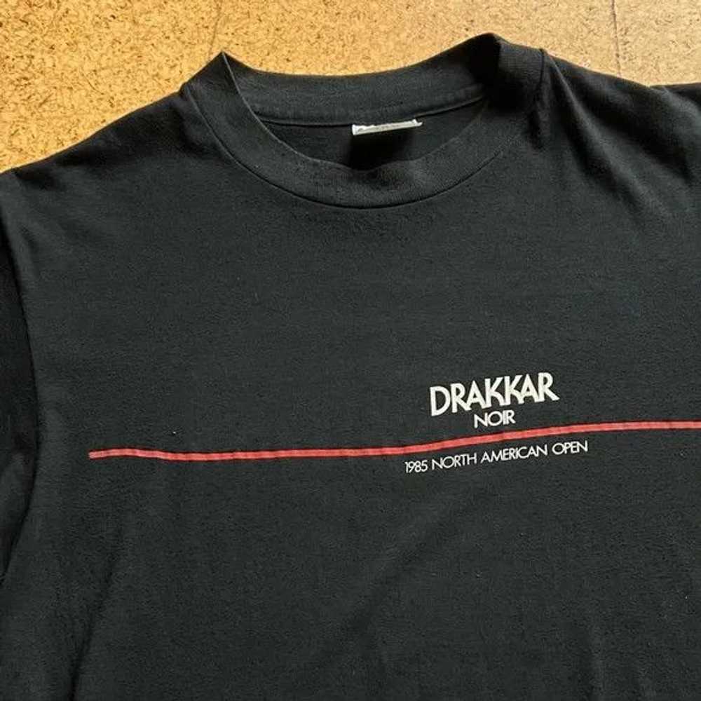 Hanes Drakkar Noir 1985 Open - Vintage Tee - image 1