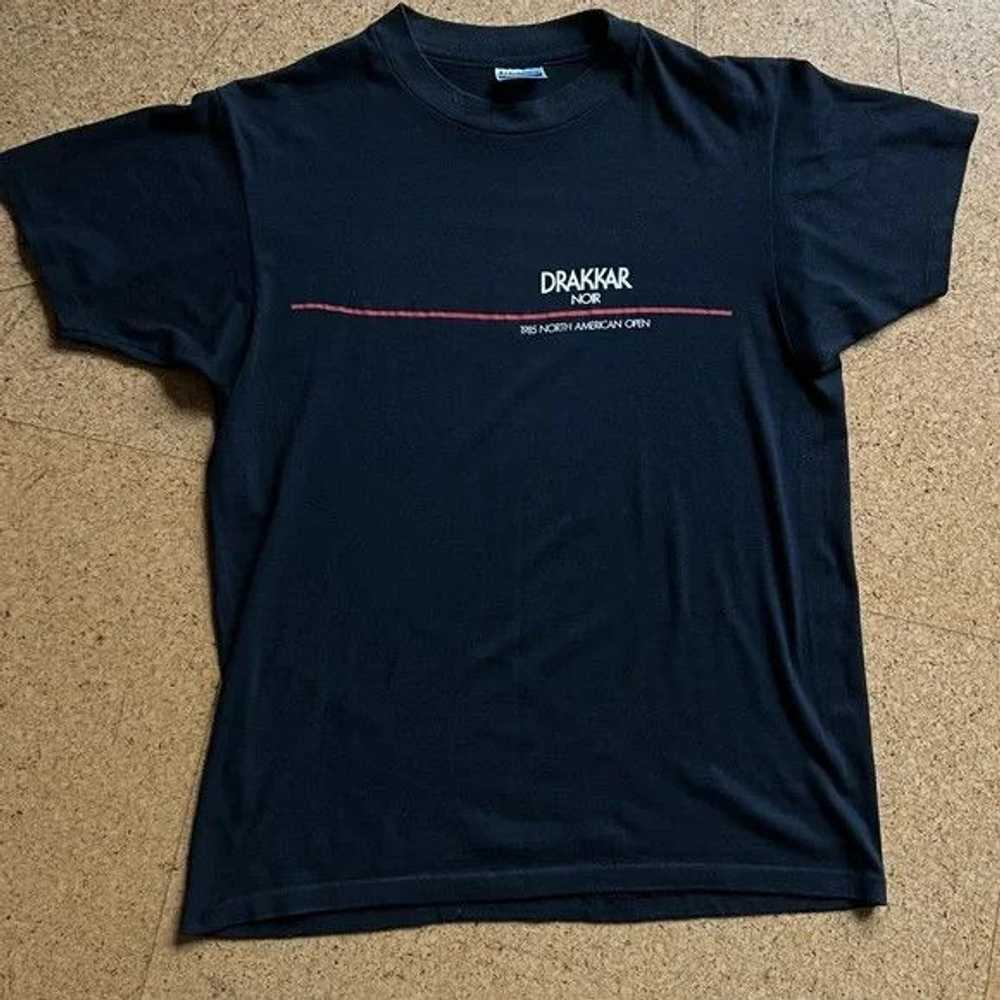 Hanes Drakkar Noir 1985 Open - Vintage Tee - image 3